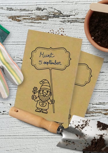 Bewaar je eigen zaadjes in deze leuke kraft zaadzakjes