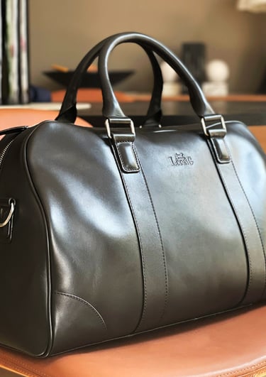 Sac de voyage cuir noir