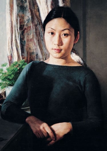Danjie Wei's portrait by her father Chuyu Wei