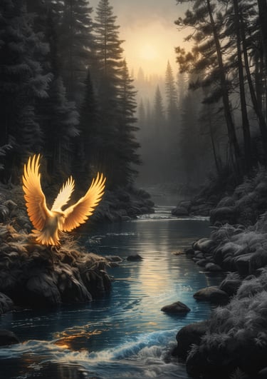 personal transformation journey visual / resilience and self-discovery concept