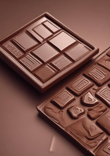 Close-up of a beautifully decorated chocolate cake with rich frosting and delicate details.