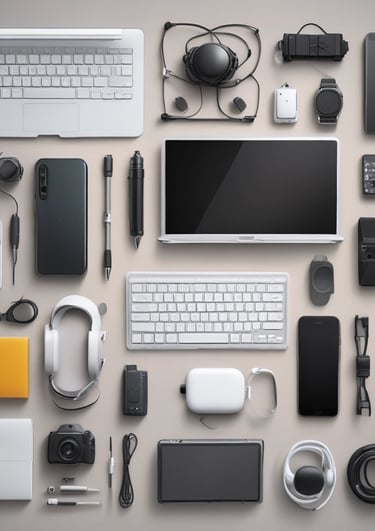 A sleek smartphone with vibrant display and modern design on a minimalist background.