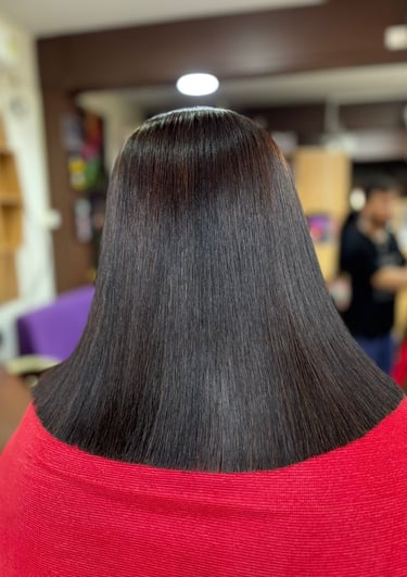 Hair coloring highlights VV Puram salon
