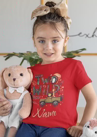 2 year old baby custom name tshirt , birthday tshirt