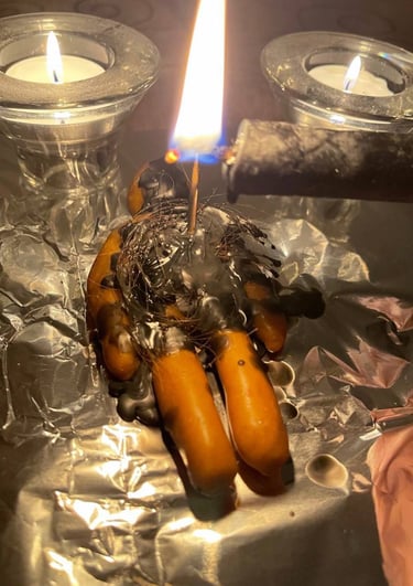 a doll candle lite up