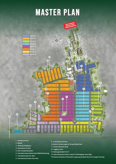 Site plan mekar lodji parahyangan