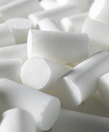 Filtros para tabaco apilados