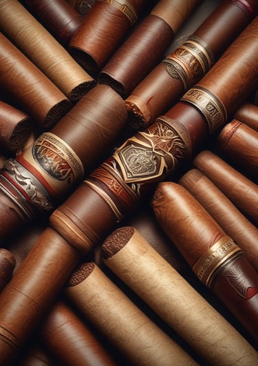 Cigarros de distintos tamaños y marcas