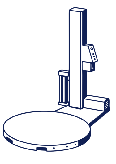 Packaging turntable machine icon