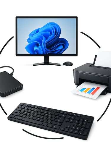 Ordinateurs, équipements et périphériques informatiques professionnels reconditionnés