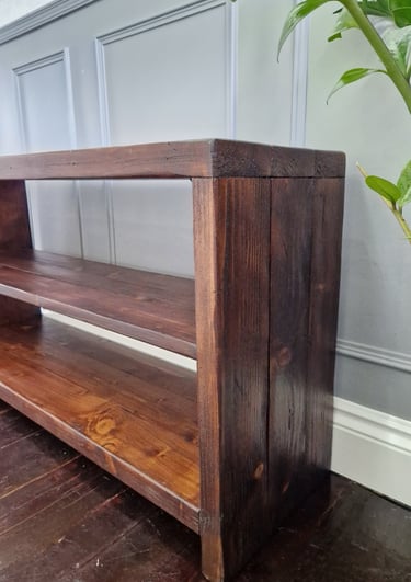 Rustic Solid shoe Bench cabinet unit Made to Size in Uk Handmade solid reclaimed furniture quality and heavy duty industrial 