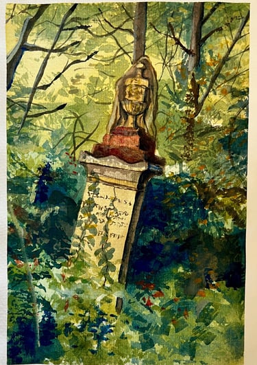 Watercolours and Colouring Pencils, A4