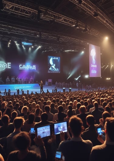 A team collaborating on a technology project.