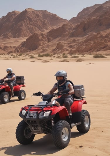 Desert moto safari in Hurghada