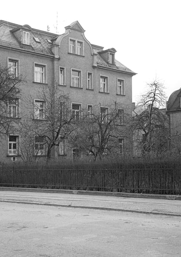 Aufnahme des ehemaligen jüdischen Altersheim in der Weißenburgstr. 31 um 1946.