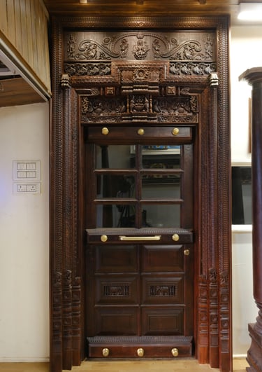 Chettinad wooden door Madurai