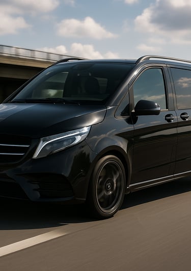 خدمة نقل VIP من مطار إسطنبول بسيارة مرسيدس فيتو خدمة سيارات VIP من المطار إلى وسط إسطنبول