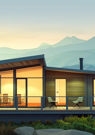 small home on the edge