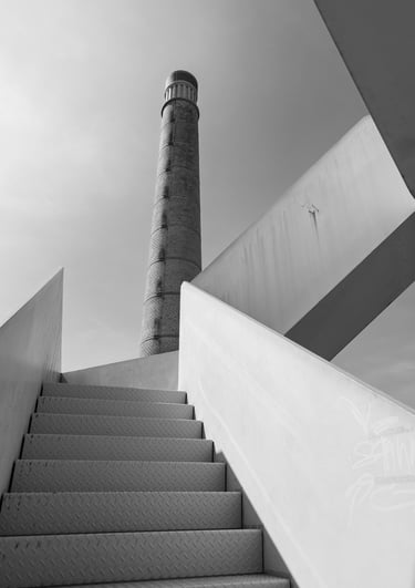 Schwarz-weiss Fotografie moderner Architektur in Basel – Beispielmotiv aus dem Fotokurs Masterclass