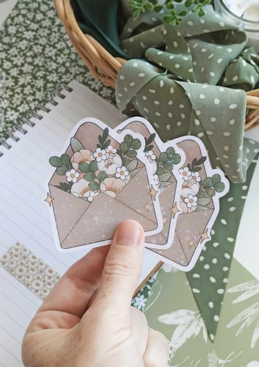 stickers illustrés fait-main pour journaling et créations cozy
