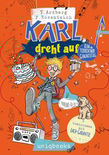 Comiczeichnung von Karl dreht auf Cover