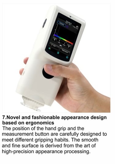 a person holding a device with a hand held in their hand