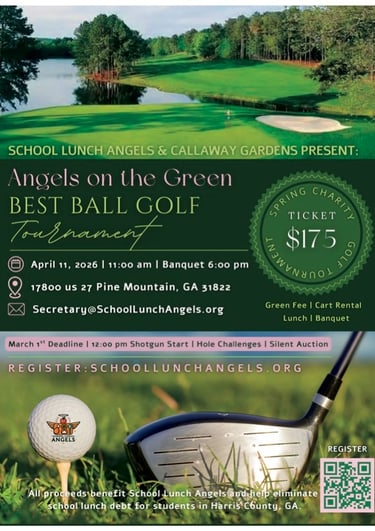 a golf tournament poster for the school's golf tournament