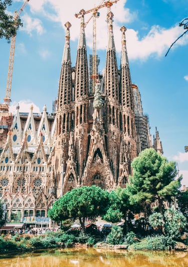Sagrada Familia basilica in Barcelona, Spain