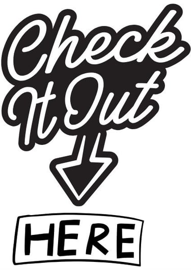 a sign that says check it out here