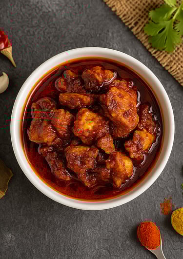 Beautiful and finger licking tasty homemade tenali chicken pickle