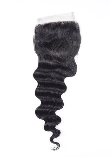 An image displaying an example of the Natural Brown Curly Closure hair option.