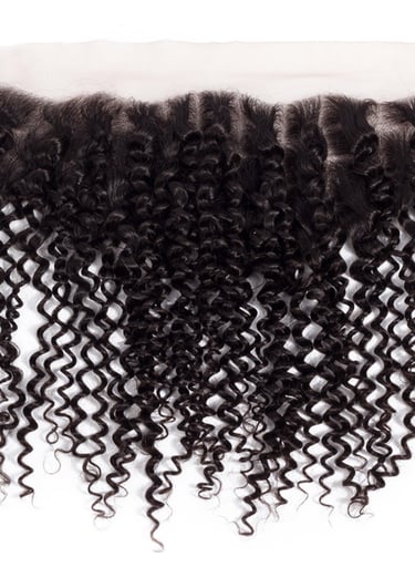 An image displaying an example of the Natural Brown Tight Curly Frontal hair option.
