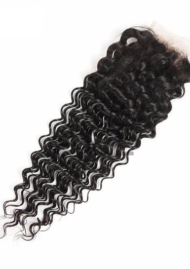 An image displaying an example of the Natural Brown Tight Curly Closure hair option.