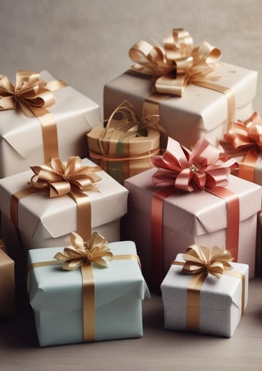 Colorful souvenirs representing Lithuanian culture.