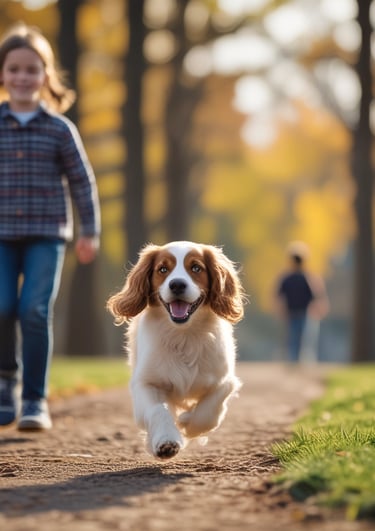 Dog Running to treats