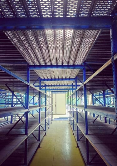 scaffalatura soppalcata