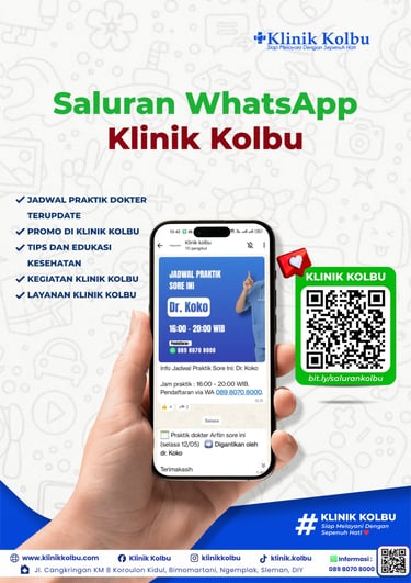wa channel whatsapp wa saluran klinik kolbu