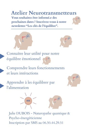 Atelier Neurotransmetteurs Julie Dubois Naturopathe