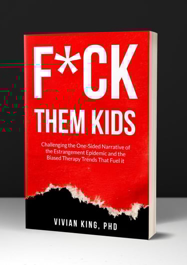 red 'f them kids' by vivian king's book cover 