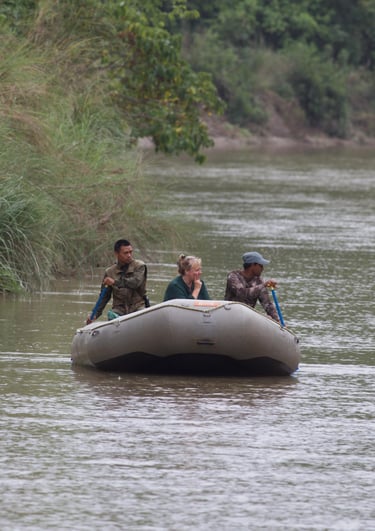 boat safari into Bardiya National Park