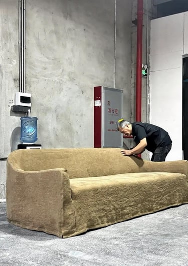 Custom Linen Sofa Service