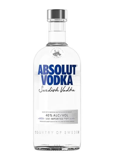 botella de vodka absolut de 750 mililitros