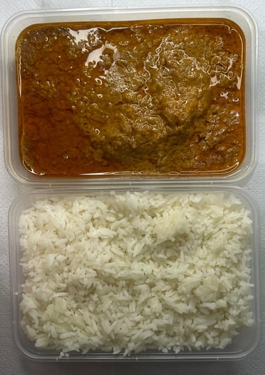 MAFE POULET , RIZ BLANC PARFUME