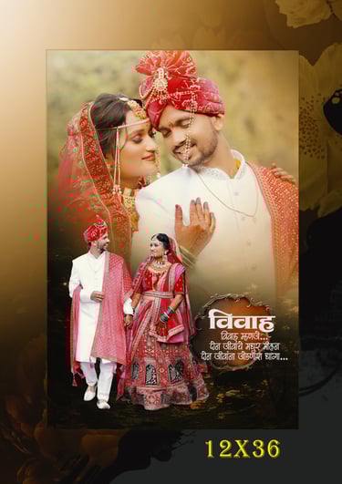 Beautifully designed wedding album preserving your love story forever.