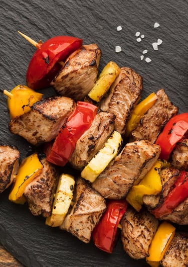 brochettes de bœuf méditerranéennes