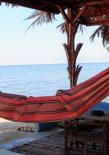 Popular beach room at Bedouin star Ras shitan Nuweiba Egypt