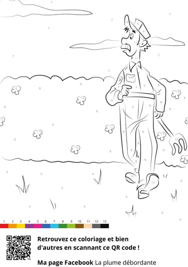Aperçu coloriage Jardinier - Marie F auteure