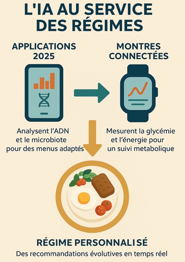 Infographie sur l’impact de l’IA et de la technologie sur les régimes