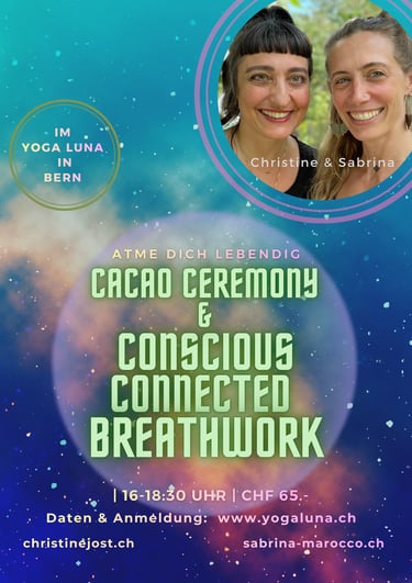breathwork un cacao zeremonie in bern yogaluna