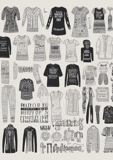 A close-up of vibrant hand-painted patterns on fabric, showcasing intricate brush strokes and rich colors.